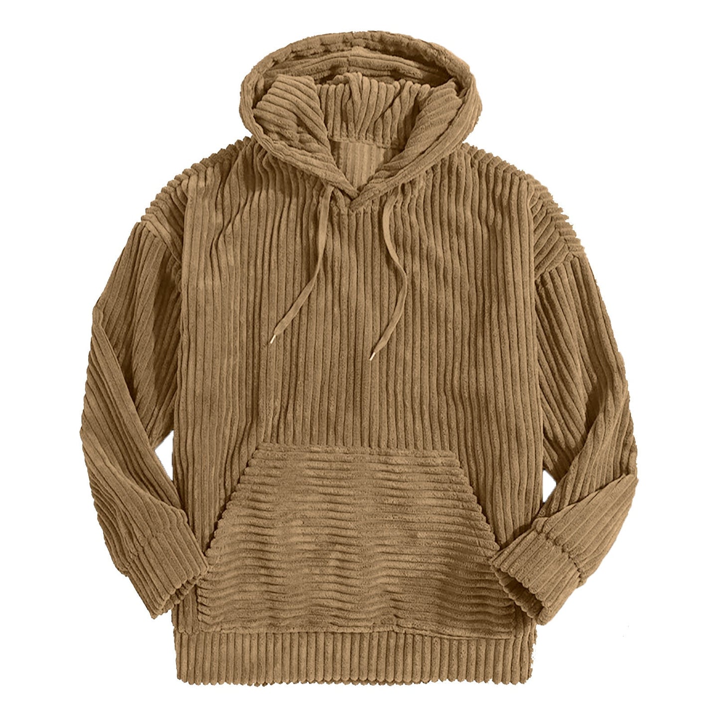 Ribbad Flanell Hoodie