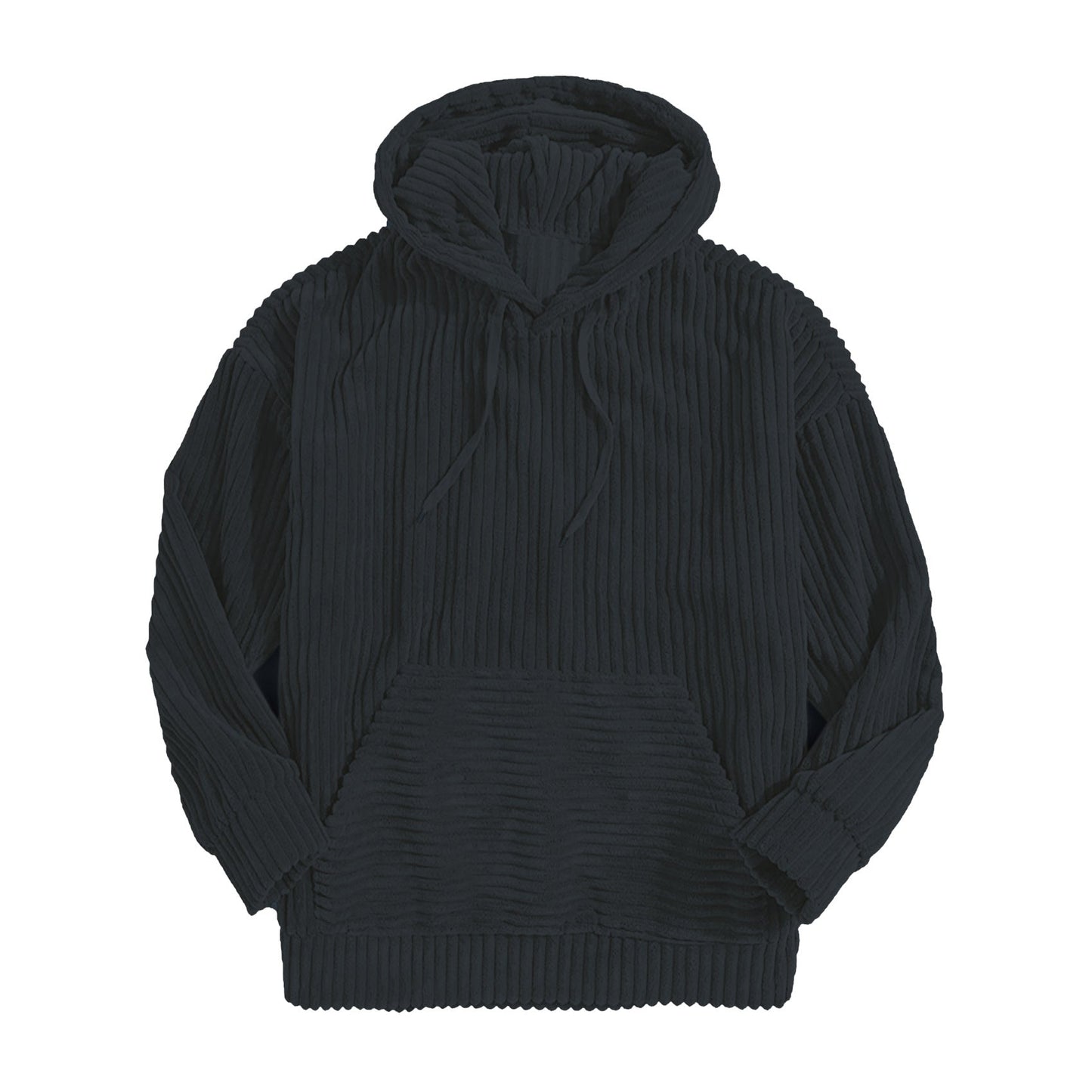 Ribbad Flanell Hoodie